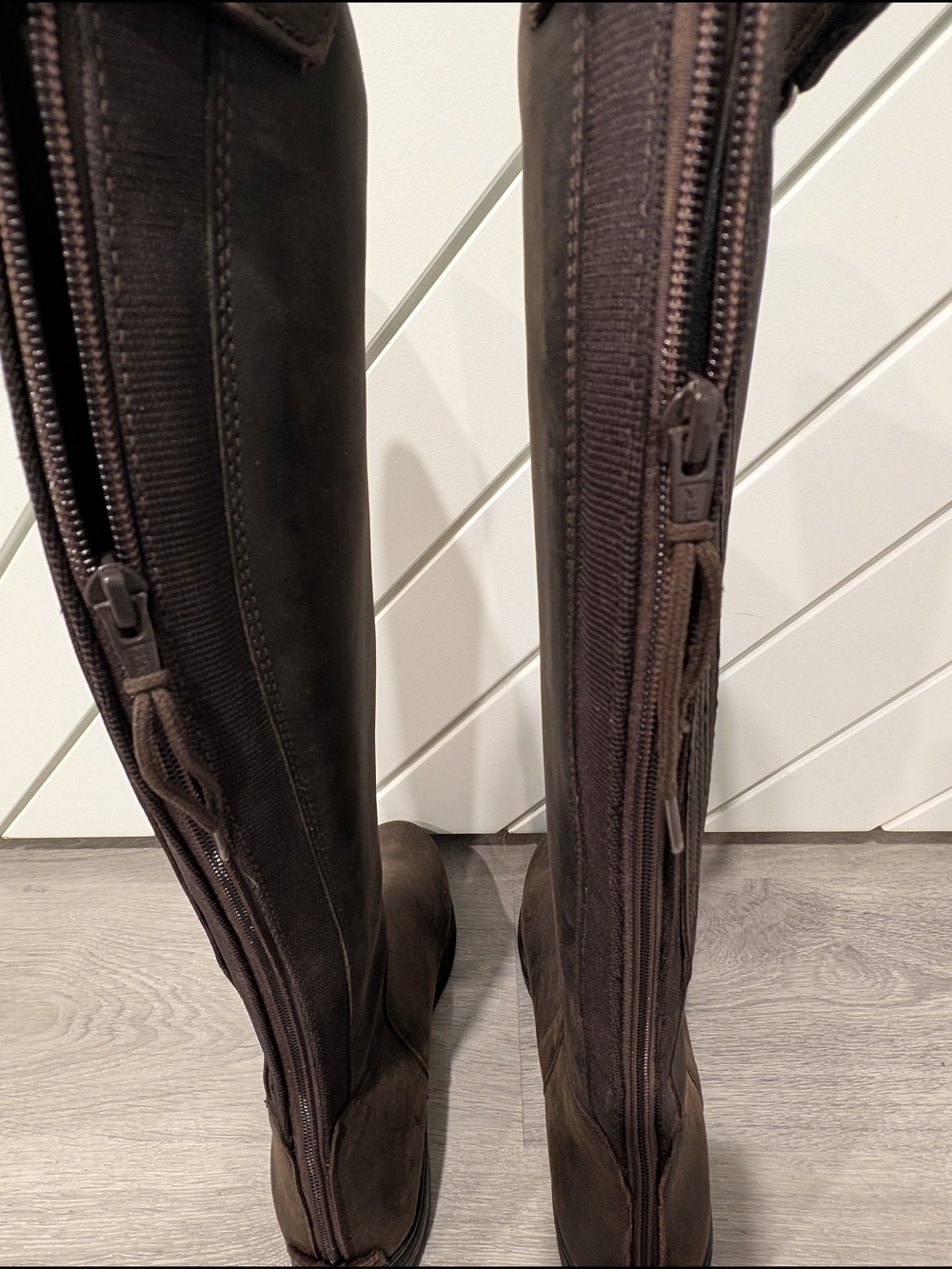 HKM Country Women Winter Tall Riding Boots in Dark Brown Leather - Picture 5 of 11
